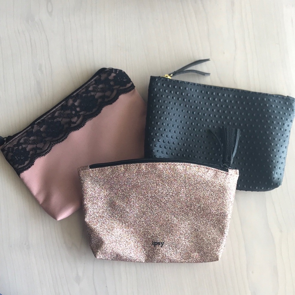 Ipsy Makeup mini Bags 3 bundle